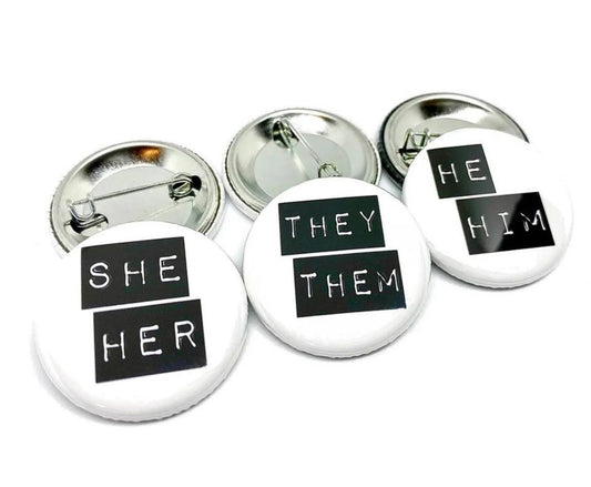 He/They Button