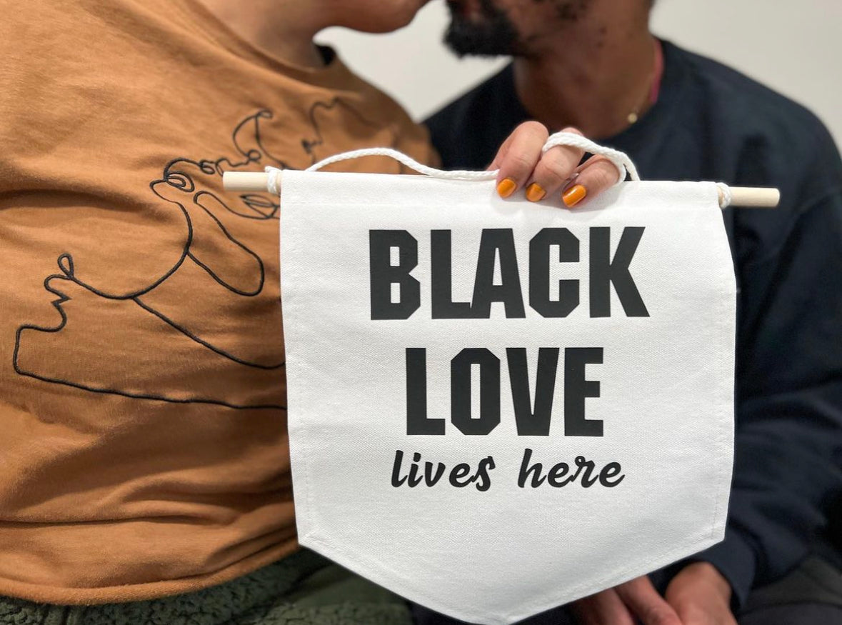 Black Love Lives Here Pennant